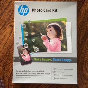 HP Photo Card Kit plus photo paper